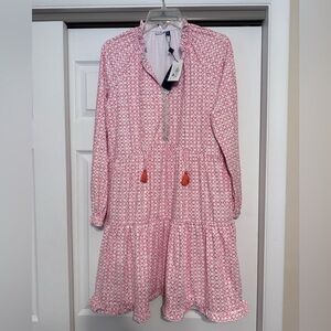 Brand New Cabana Life Algarve Embroidered Tiered Dress - Size Medium